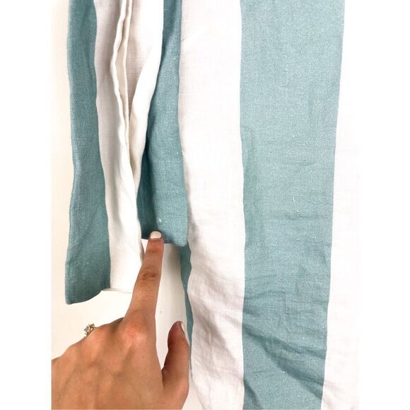 Katharine Kidd Women's Sky‎ Striped Linen Tie Top Tank Size S - Picture 6 of 11